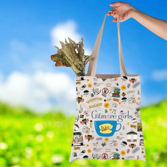 Gilmore Girls Tote Bag with Multicolor Design - Picture 5 of 5